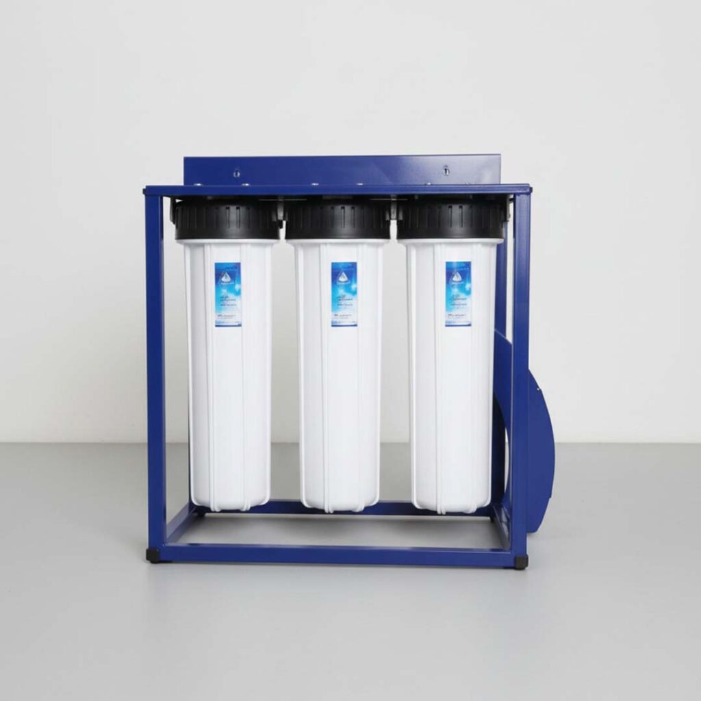 Triple stage whole house filter