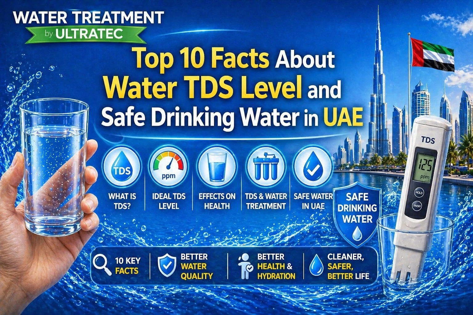 Drinking Water in UAE: TDS Levels, Safety & Complete Guide